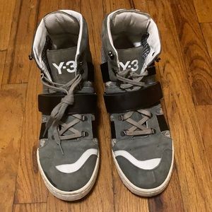 Y-3 court sneakers suede gray size 11